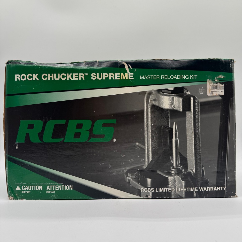 RCBS Rock Chucker Supreme Master Reloading Kit Open Box Complete